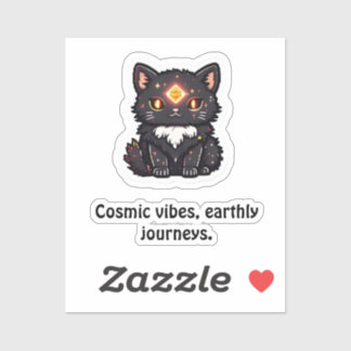 Mystic Black Cat Sticker 