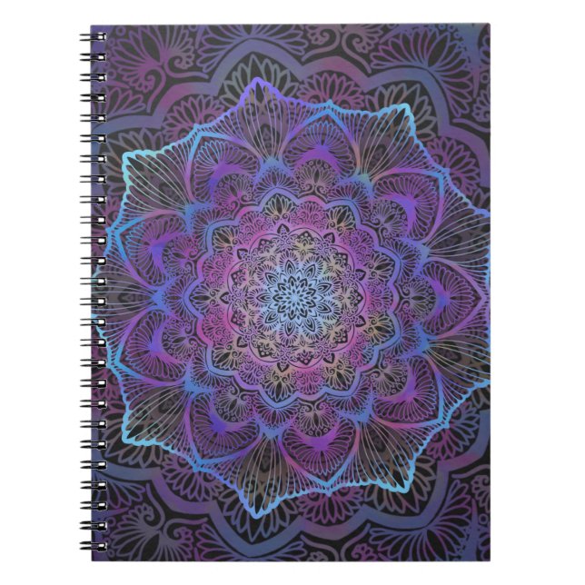 Mystic Bloom Mandala  Notebook (Front)