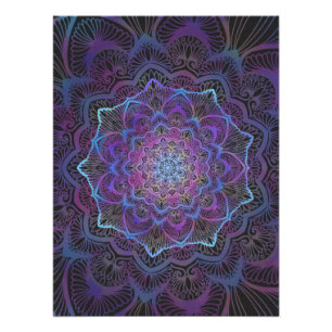 Mystic Bloom Mandala  Photo Print