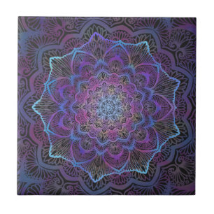 Mystic Bloom Mandala Tile