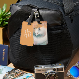 Mystic Bloom Spring Fox Watercolor Luggage Tag
