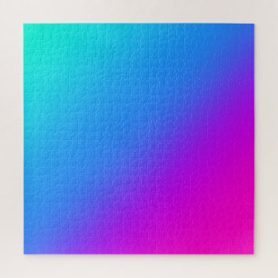 Mystic Blue and Pink Gradient Puzzle