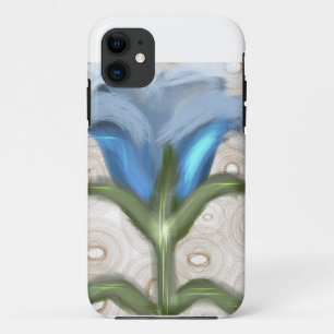 Mystic Blue Bloom - Glowing Flower  iPhone 11 Case