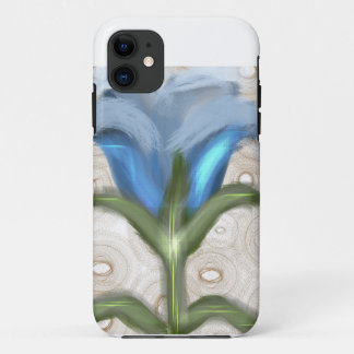 Mystic Blue Bloom - Glowing Flower  iPhone 11 Case