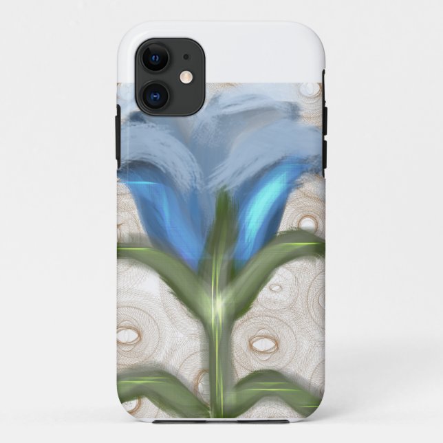 Mystic Blue Bloom - Glowing Flower  Case-Mate iPhone Case (Back)