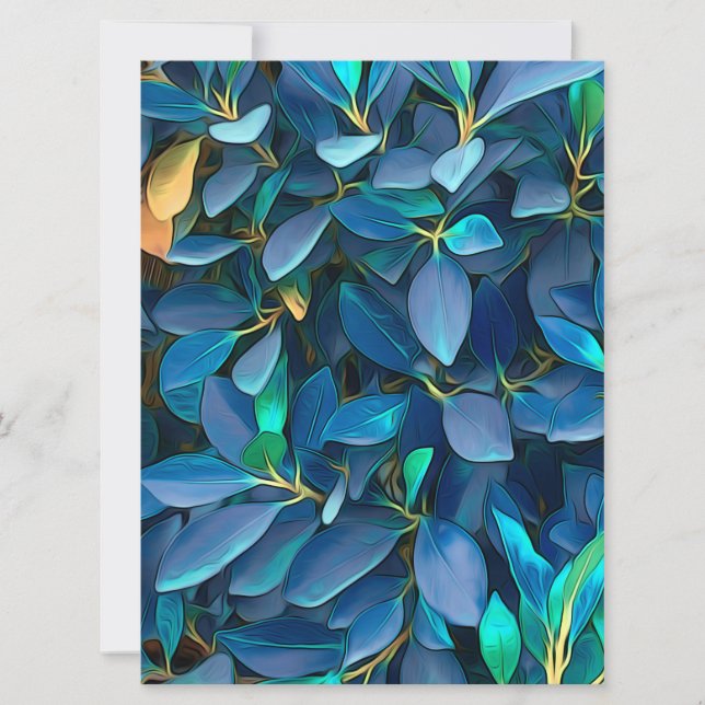 Mystic Blue Leaves (Front)