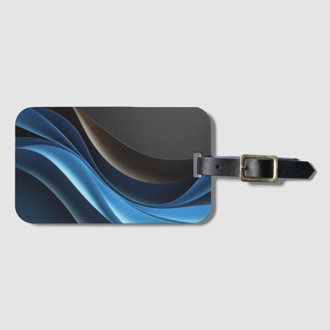 Mystic Blue Traveller Luggage Tag (Front Horizontal)