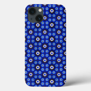 Mystic Blue Zellige Geometry iPhone 13 Case