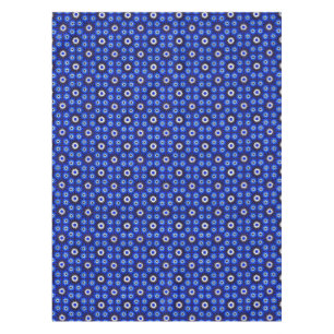 Mystic Blue Zellige Geometry Tablecloth