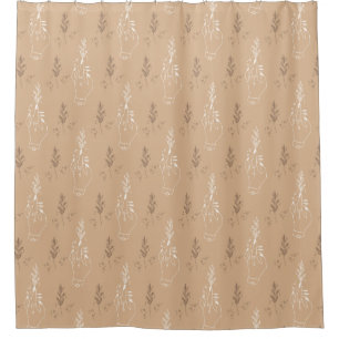 Mystic Bohemian Beige Shower Curtain