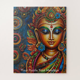 Mystic Boho Buddha Mandala Jigsaw Puzzle