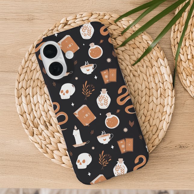 Mystic Boho Crystal Skull Snake Pattern Case-Mate iPhone Case (Creator Uploaded)