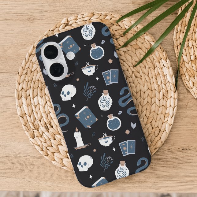 Mystic Boho Crystal Skull Snake Pattern Case-Mate iPhone Case (Creator Uploaded)