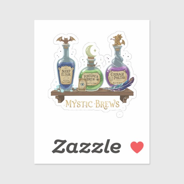 Mystic Brews | Whimsical Witchy Potions & Elixirs (Sheet)