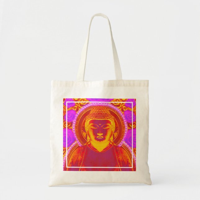 Mystic Buddha Reusable Tote Bag (Front)