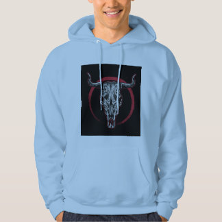 Mystic Bull Skull" Hoodie