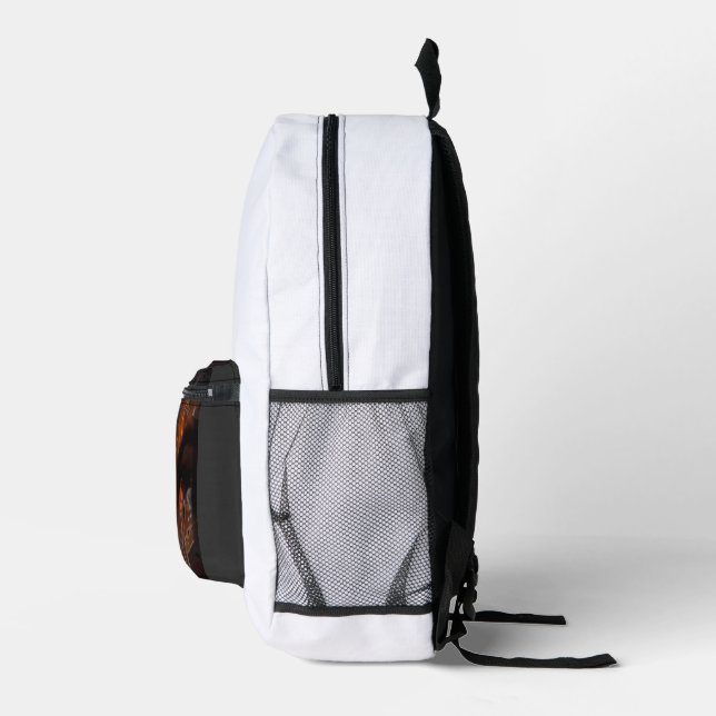 Mystic Burning Eye Dark Fantasy Aesthetic Backpack (Right)