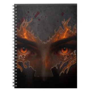 Mystic Burning Eye Dark Fantasy Spiral Notebook