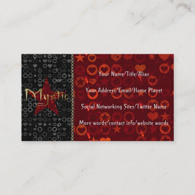 Mystic Business Card (Front)