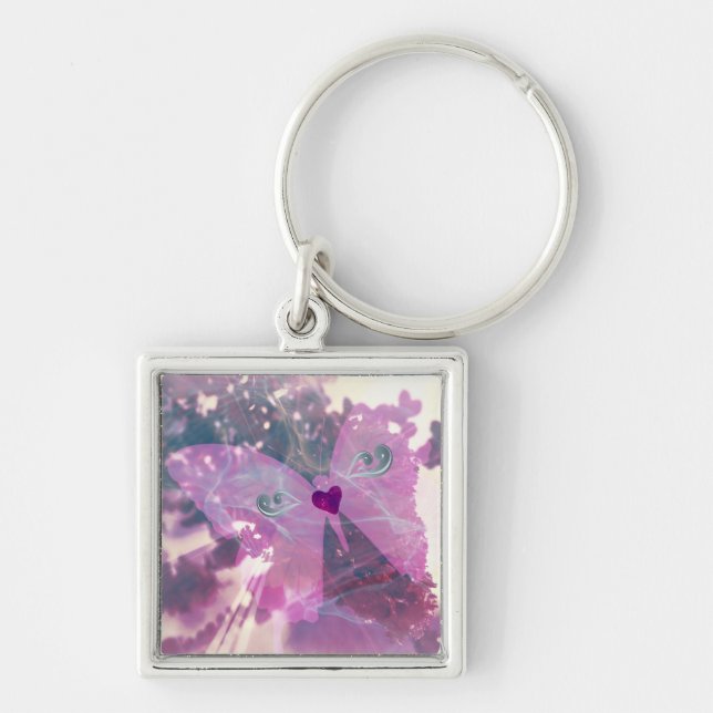 Mystic Butterfly Key Ring (Front)