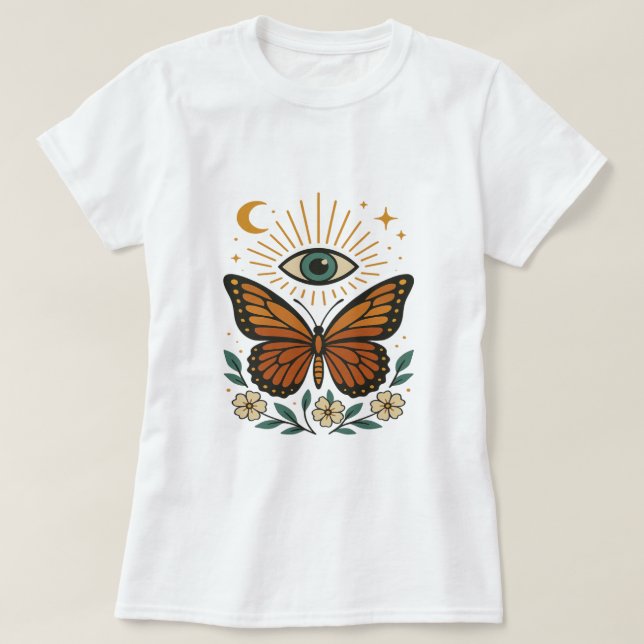 Mystic Butterfly Vision T-Shirt (Design Front)