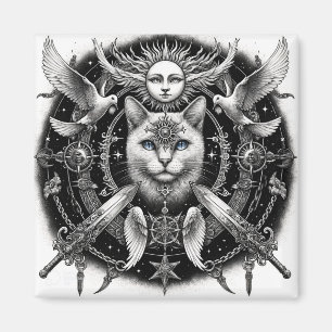 "Mystic Cat" Magnet