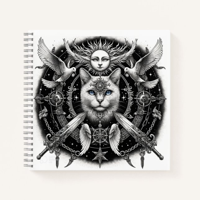 "Mystic Cat" Notebook (Front)