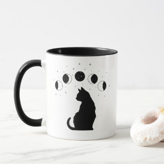 Mystic Cat Phases Mug