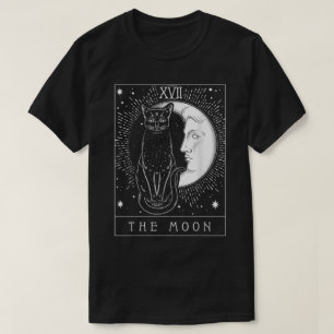Mystic Cat Tarot   The Moon Card Art T-Shirt