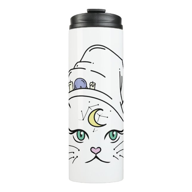 Mystic Cat Thermal Tumbler (Front)
