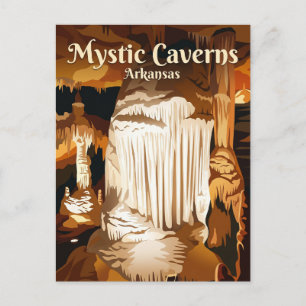 Mystic Caverns Arkansas Postcard