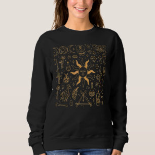 Mystic Celestial Sun Crystal Moon Sweatshirt