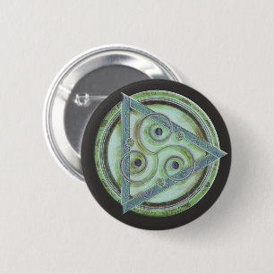 Mystic Celtic Triad 6 Cm Round Badge