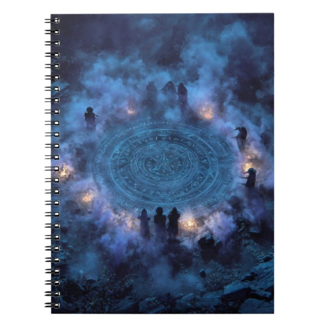 Mystic Circle Arcane Ritual Notebook (Front)
