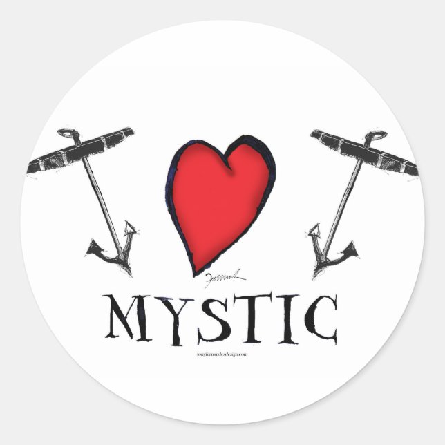 mystic classic round sticker (Front)