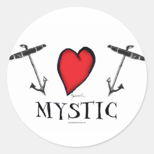 mystic classic round sticker