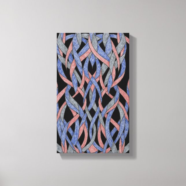 Mystic Color Storm Contemporary Abstract Wall Art (Front)