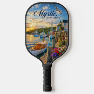 Mystic, Connecticut Harbour Sunset Pickleball Paddle
