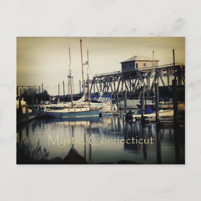 Mystic, Connecticut Postcard (Front)