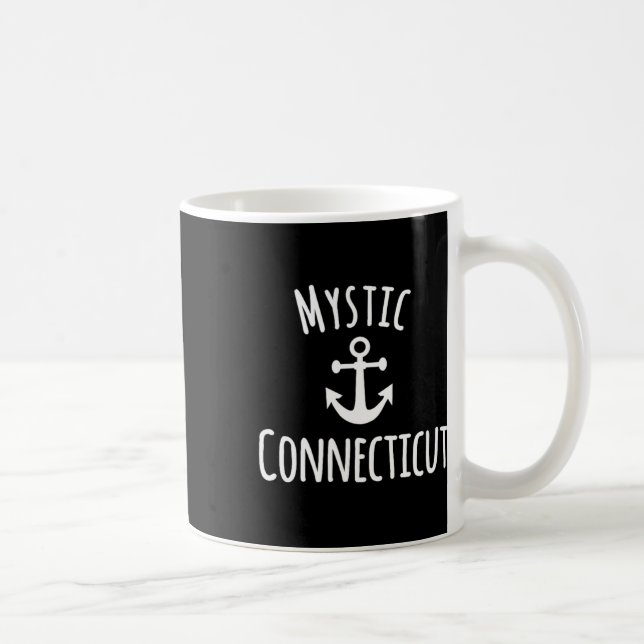 Mystic Connecticut Sailing Boating Nautical Coasta Coffee Mug (Right)