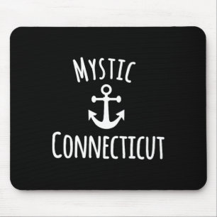 Mystic Connecticut Sailing Boating Nautical Coasta Mouse Mat