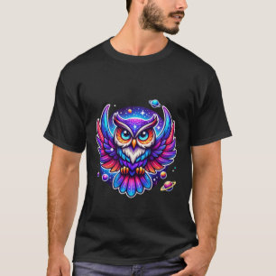 Mystic Cosmic Owl Galaxy Spirit Animal Tee