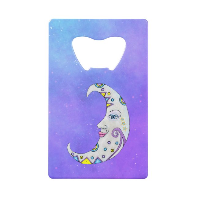 Mystic Crescent Moon Colourful Decorations Face Sk (Front)