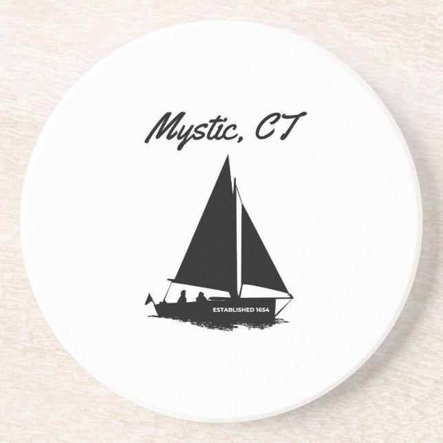 Mystic CT Coaster (Front)