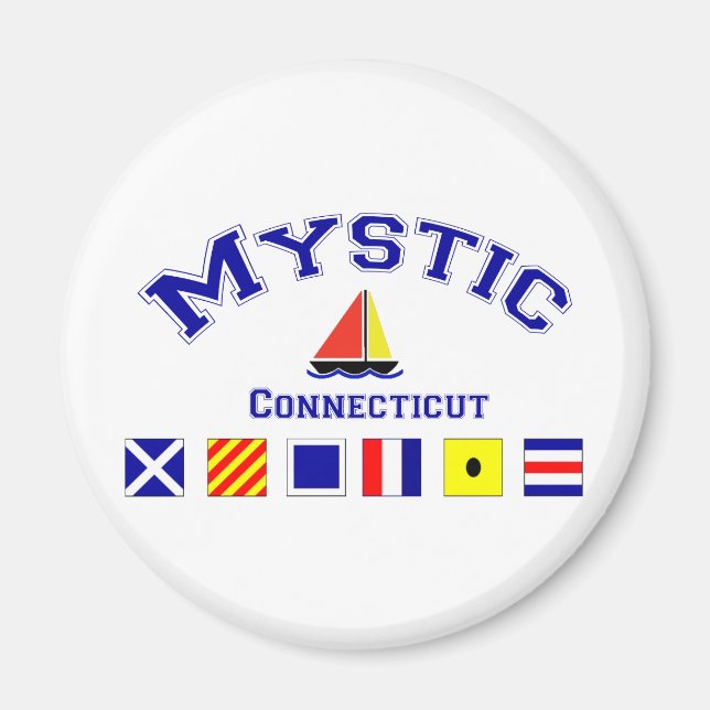 Mystic, CT Magnet (Front)