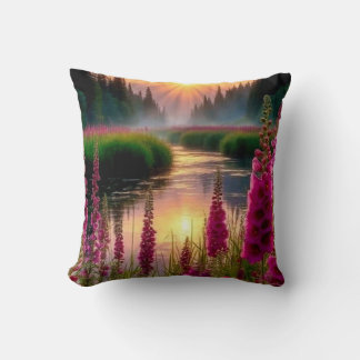 “Mystic Dawn River” Cushion
