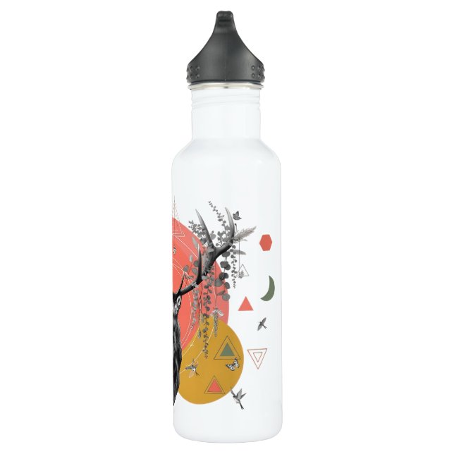 Mystic Deer Collage 710 Ml Water Bottle (Right)