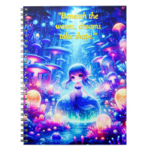 Mystic Depths – Chibi Mermaid Glow Notebook