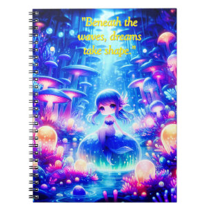 Mystic Depths – Chibi Mermaid Glow Notebook
