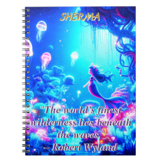 Mystic Depths – Chibi Mermaid & Glowing Garden Notebook